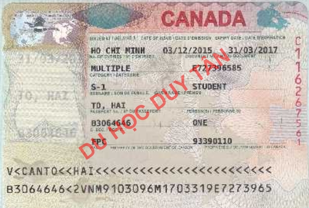 Du học Canada - Chúc mừng Tô Hải đã có visa du học Canada!